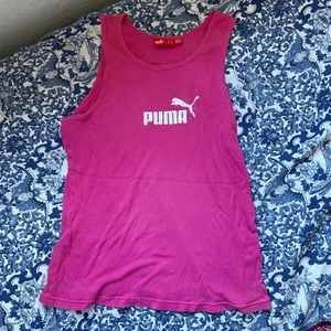 Vintage puma pink racerback tank medium